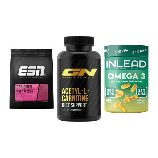 Definitionsphase-Set: ESN Designer + GN Acetyl + INLEAD Omega-3 – alle enthaltenen Artikel
