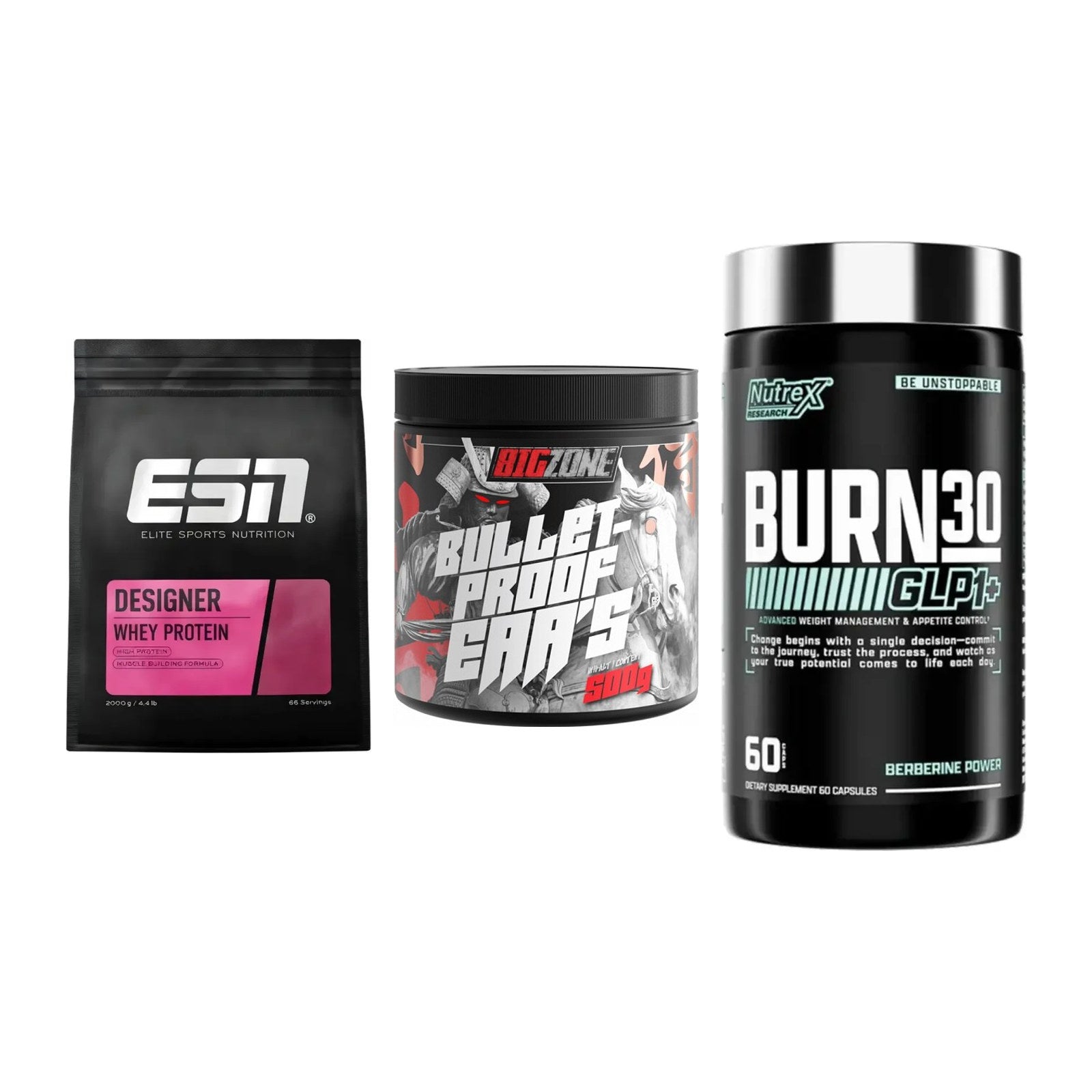 Definitionsphase-Set: ESN Designer + Big Zone + Nutrex Burn 30 – alle enthaltenen Artikel