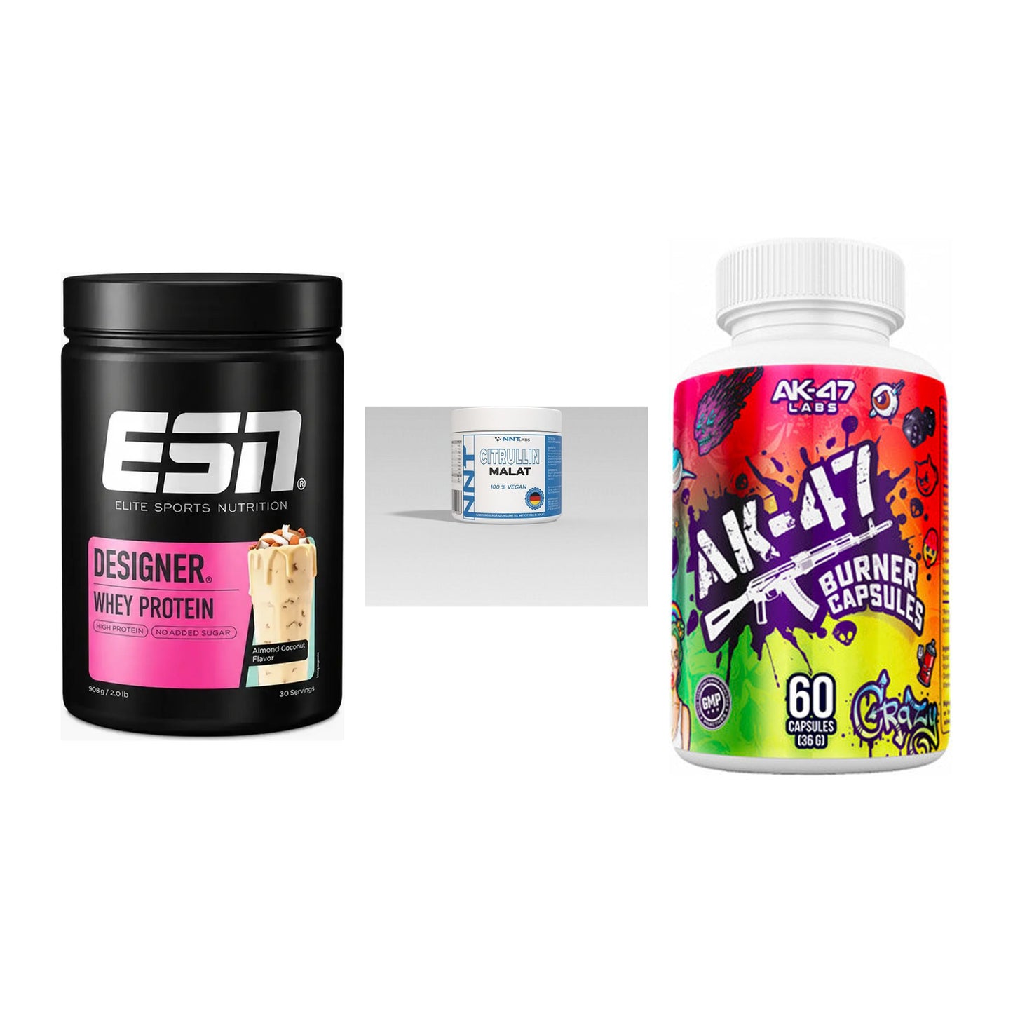 Definitionsphase-Set: ESN Designer + NNT Citrullin + AK47 Labs – alle enthaltenen Artikel