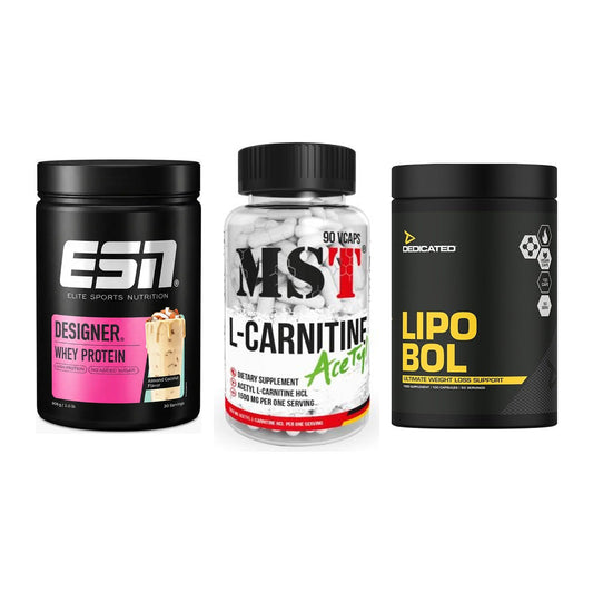 Definitionsphase-Set: ESN Designer + MST L-Carnitin + Dedicated – alle enthaltenen Artikel