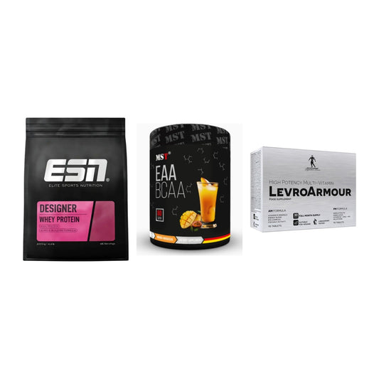 Definitionsphase-Set: ESN Designer + MST EAA & BCAA + Kevin Levrone – alle enthaltenen Artikel