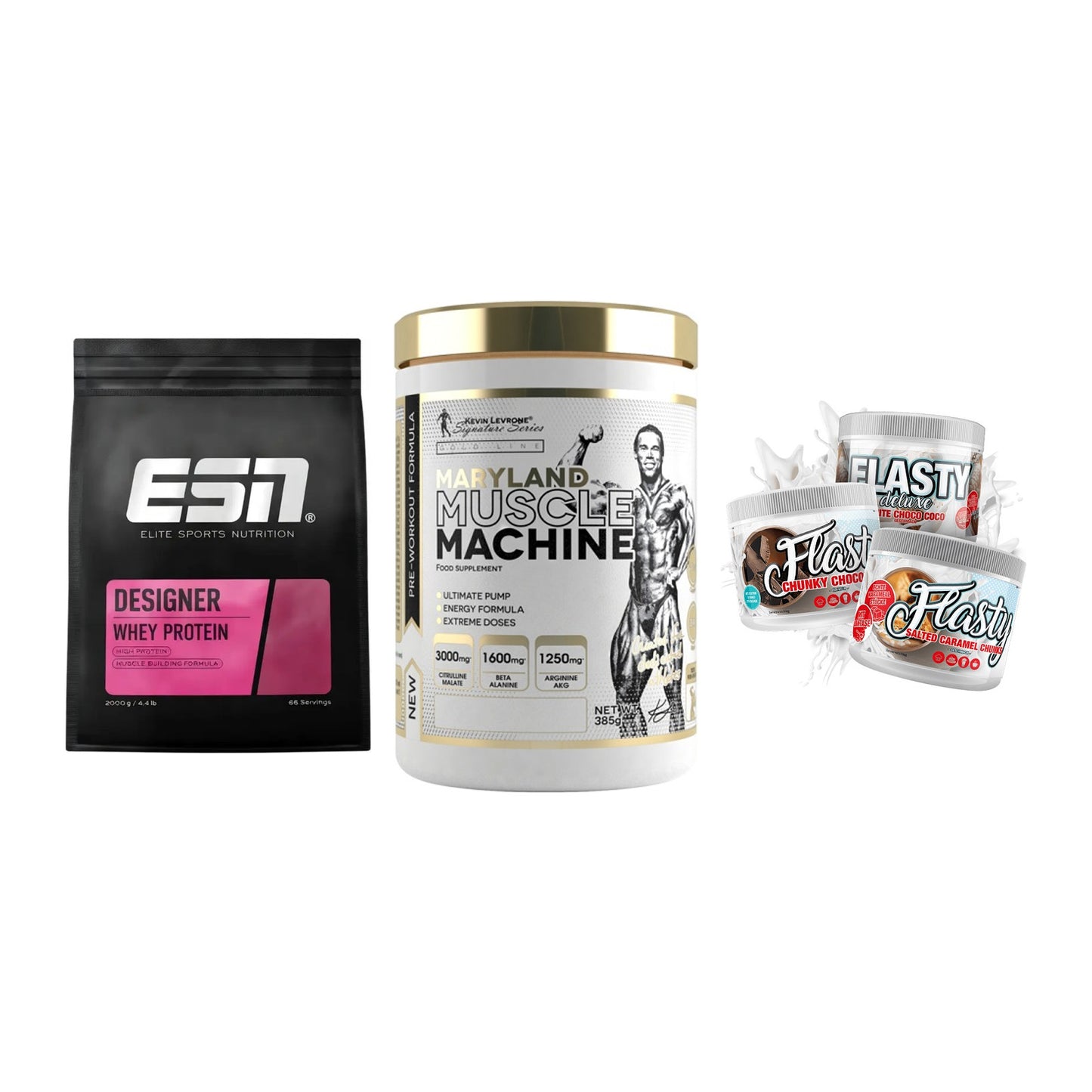 Definitionsphase-Set: ESN Designer + Kevin Levrone + Sinob Flasty – alle enthaltenen Artikel