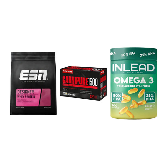 Definitionsphase-Set: ESN Designer + Body Attack + INLEAD Omega-3 – alle enthaltenen Artikel