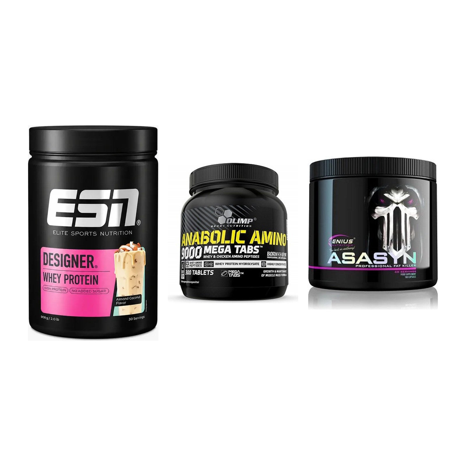 Definitionsphase-Set: ESN Designer + Olimp Anabolic + Genius Nutriti – alle enthaltenen Artikel