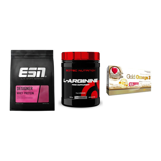 Definitionsphase-Set: ESN Designer + Scitec Arginin + Olimp Omega 3 – alle enthaltenen Artikel