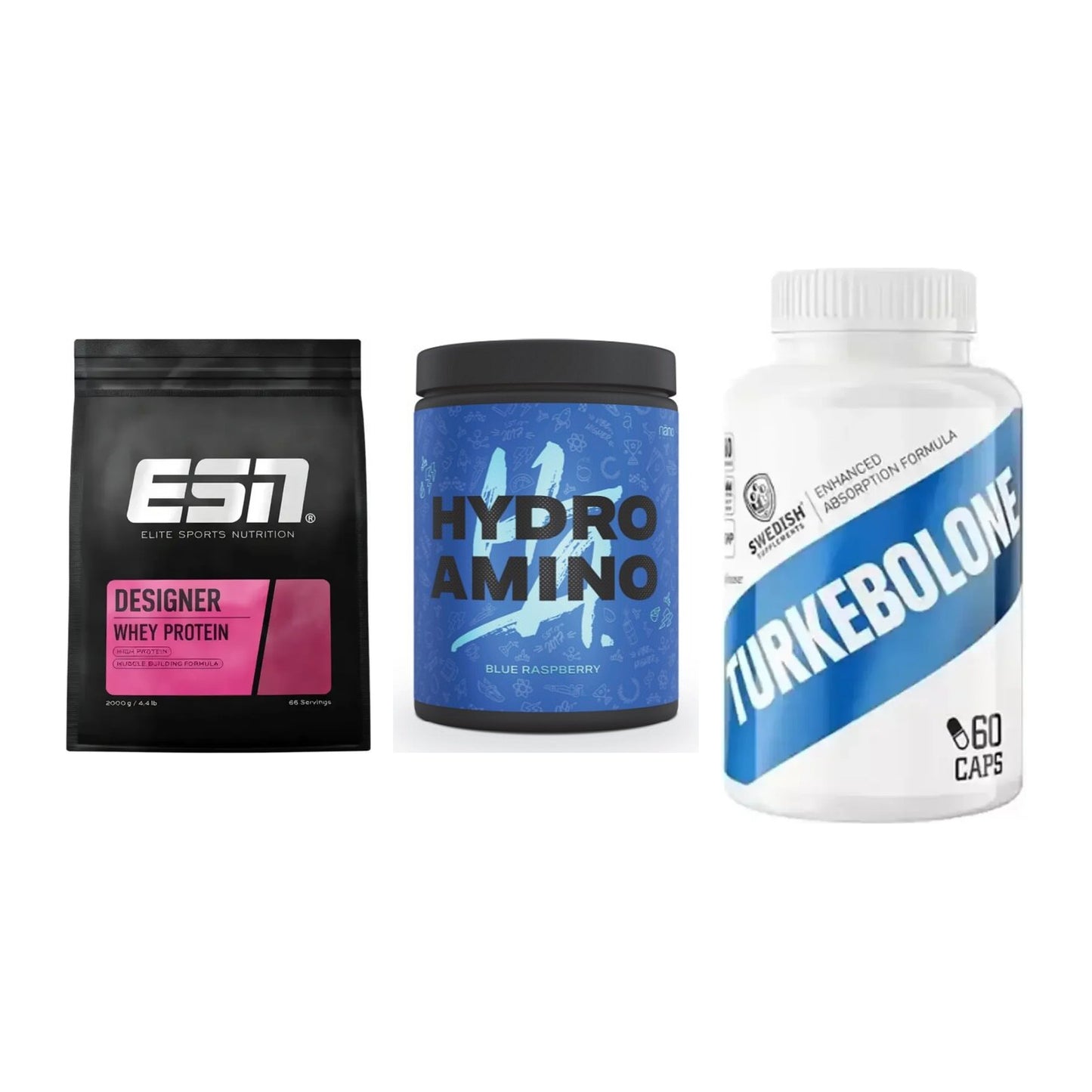 Definitionsphase-Set: ESN Designer + Nanosupps + Swedish Supple – alle enthaltenen Artikel