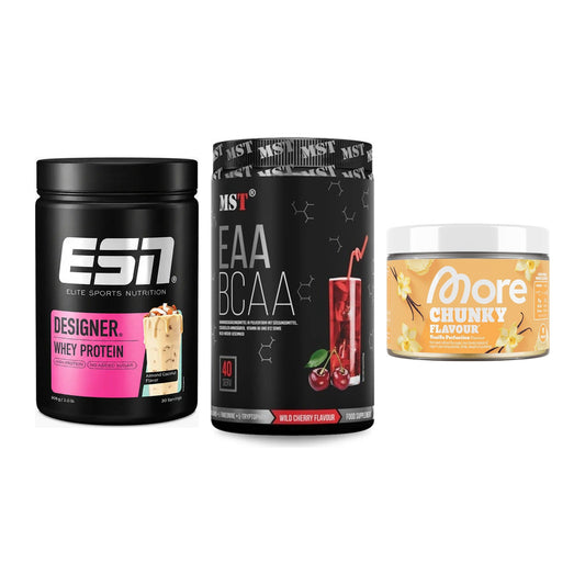 Definitionsphase-Set: ESN Designer + MST EAA & BCAA + More Nutrition – alle enthaltenen Artikel