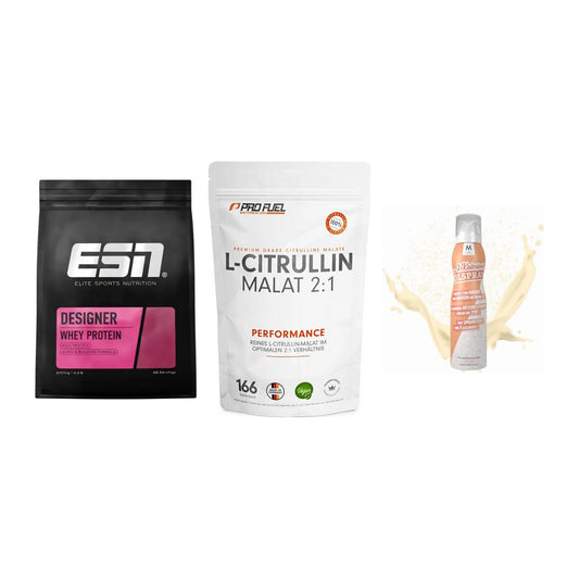 Definitionsphase-Set: ESN Designer + ProFuel L-Citr + More Nutrition – alle enthaltenen Artikel