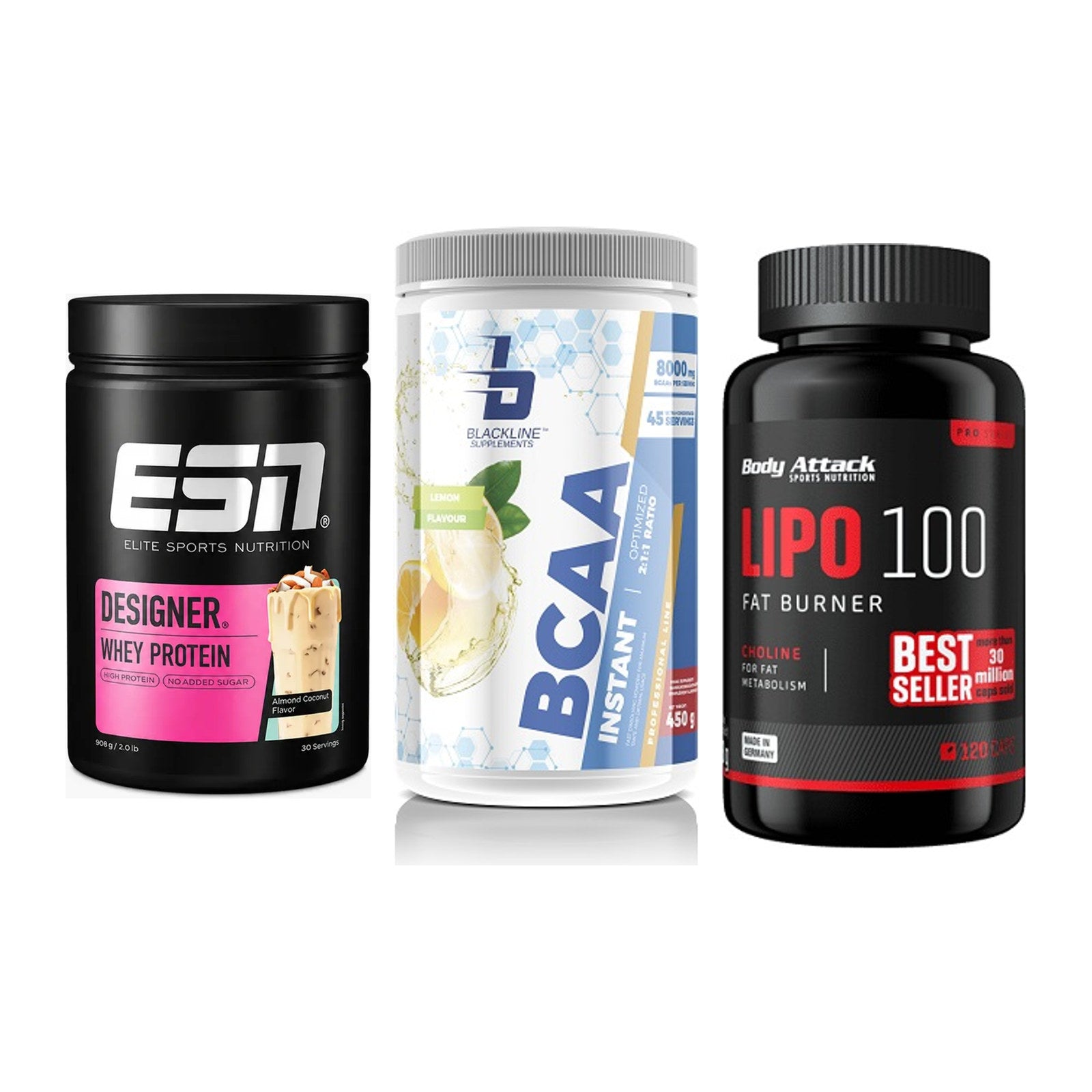 Definitionsphase-Set: ESN Designer + Blackline + Body Attack – alle enthaltenen Artikel