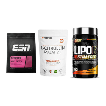 Definitionsphase-Set: ESN Designer + ProFuel L-Citr + Nutrex Lipo 6 – alle enthaltenen Artikel