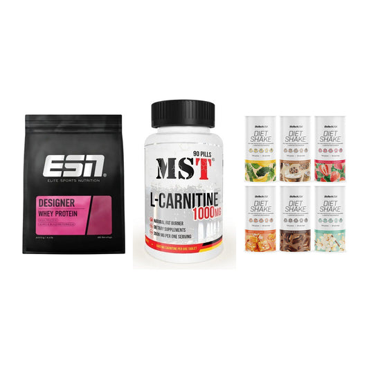 Definitionsphase-Set: ESN Designer + MST L-Carnitin + BioTech Diet – alle enthaltenen Artikel