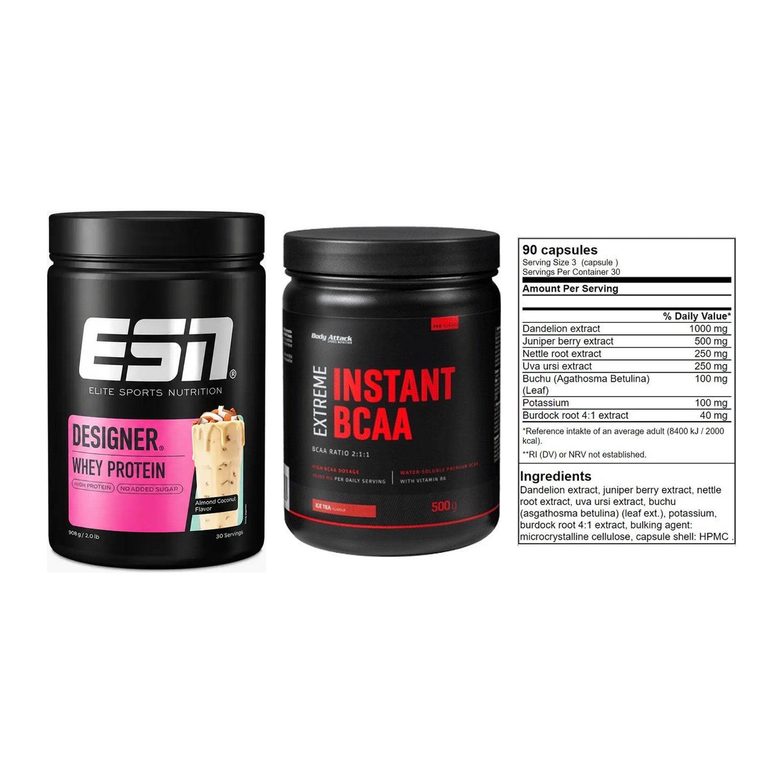 Definitionsphase-Set: ESN Designer + Body Attack + GN Shred Cuts – alle enthaltenen Artikel
