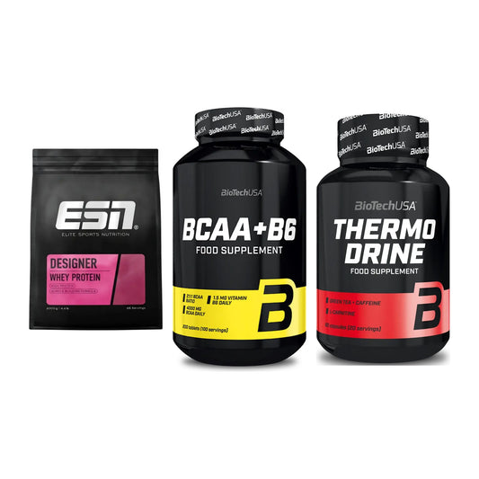 Definitionsphase-Set: ESN Designer + BioTech BCAA+B + BioTech Thermo – alle enthaltenen Artikel
