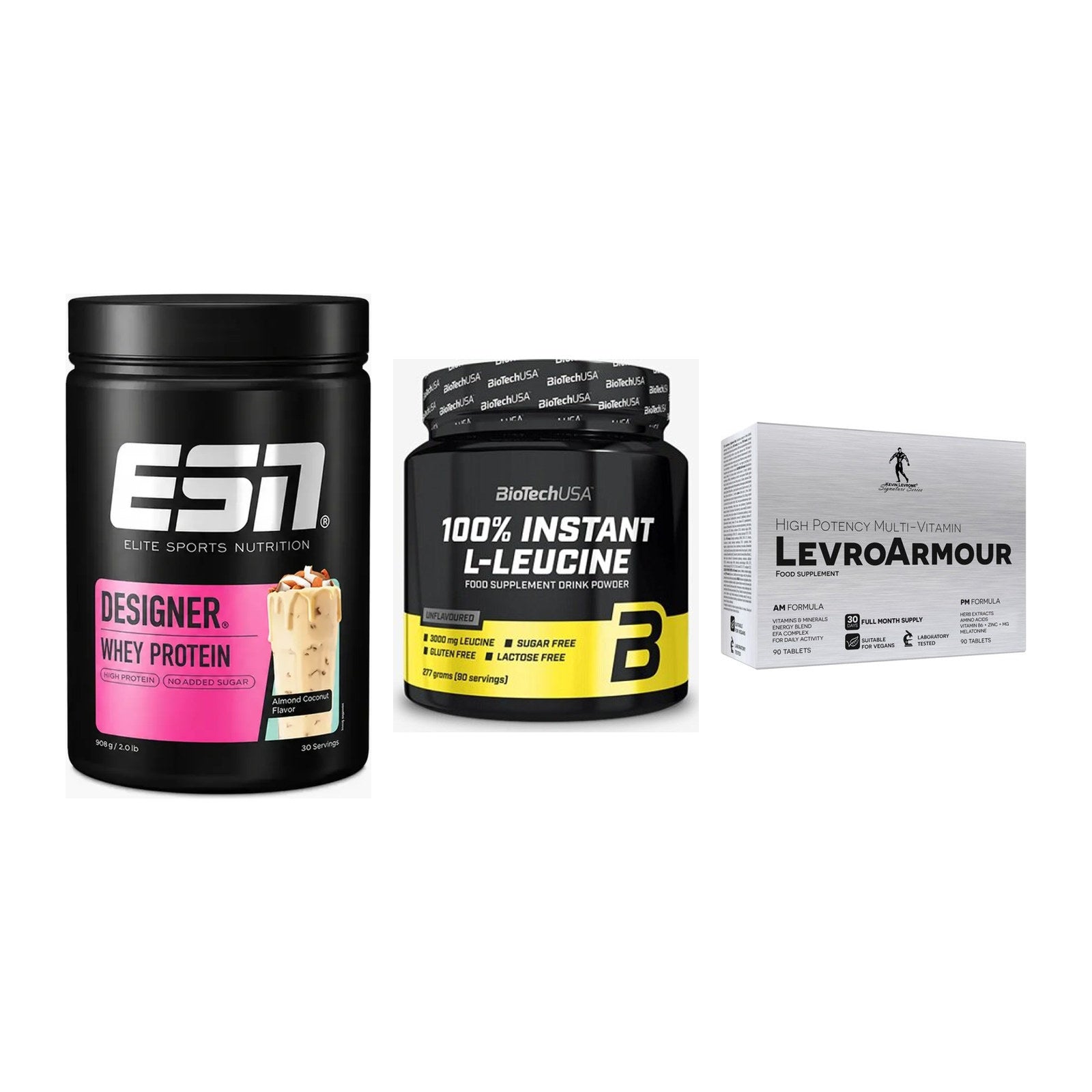 Definitionsphase-Set: ESN Designer + BioTech 100% + Kevin Levrone – alle enthaltenen Artikel