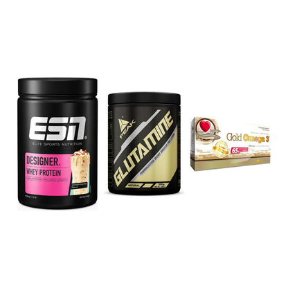 Definitionsphase-Set: ESN Designer + Peak Glutamin + Olimp Omega 3 – alle enthaltenen Artikel