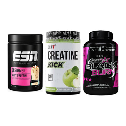 Definitionsphase-Set: ESN Designer + MST Creatine + Stacker2 Black – alle enthaltenen Artikel