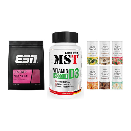 Definitionsphase-Set: ESN Designer + MST Vitamin D3 + BioTech Diet – alle enthaltenen Artikel