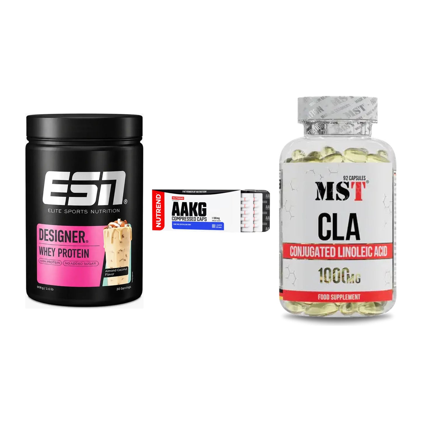 Definitionsphase-Set: ESN Designer + Nutrend AAKG + MST CLA 1000mg – alle enthaltenen Artikel