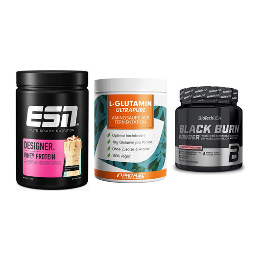 Definitionsphase-Set: ESN Designer + ProFuel Glutam + BioTech Black – alle enthaltenen Artikel