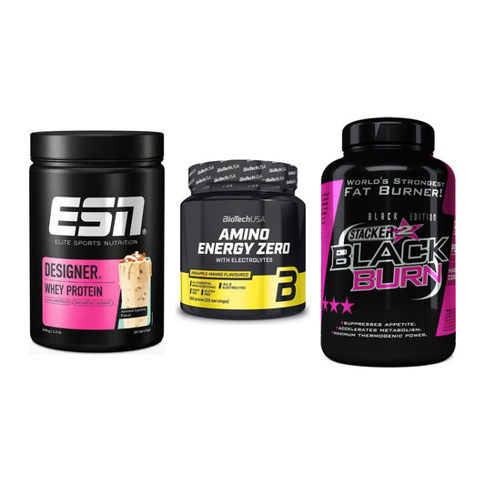 Definitionsphase-Set: ESN Designer + BioTech Amino + Stacker2 Black – alle enthaltenen Artikel