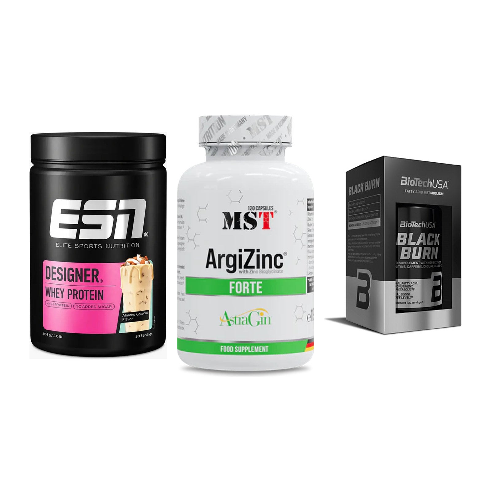 Definitionsphase-Set: ESN Designer + MST ArgiZinc + BioTech Black – alle enthaltenen Artikel