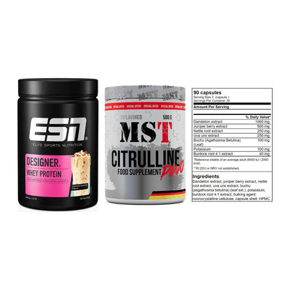 Definitionsphase-Set: ESN Designer + MST Citrulline + GN Shred Cuts – alle enthaltenen Artikel