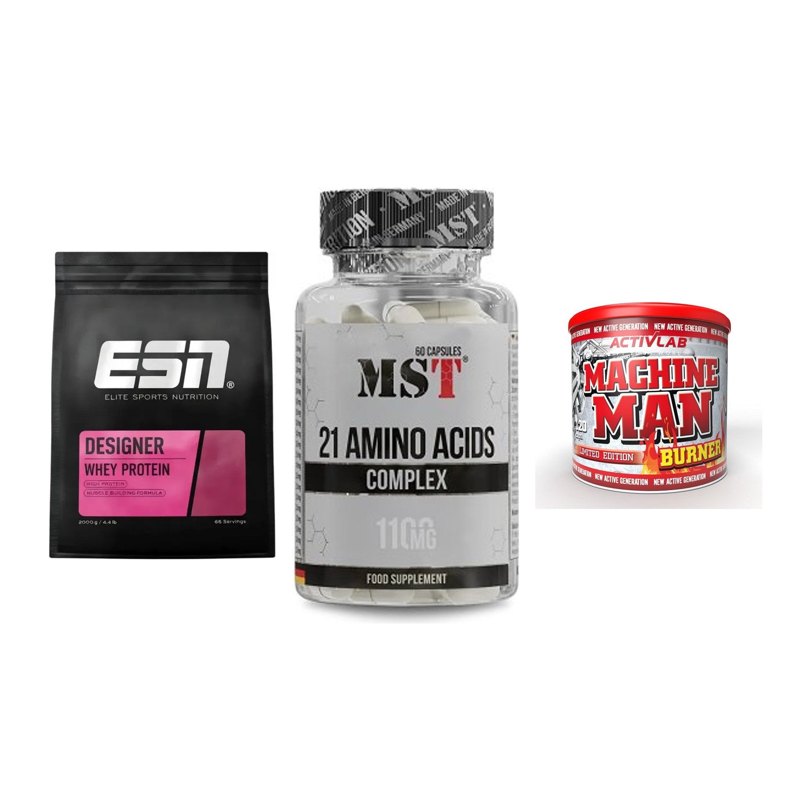 Definitionsphase-Set: ESN Designer + MST 21 Amino + Activlab – alle enthaltenen Artikel