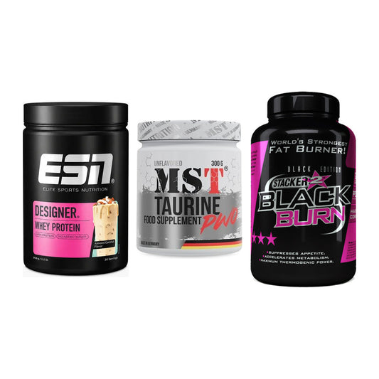 Definitionsphase-Set: ESN Designer + MST Taurine + Stacker2 Black – alle enthaltenen Artikel