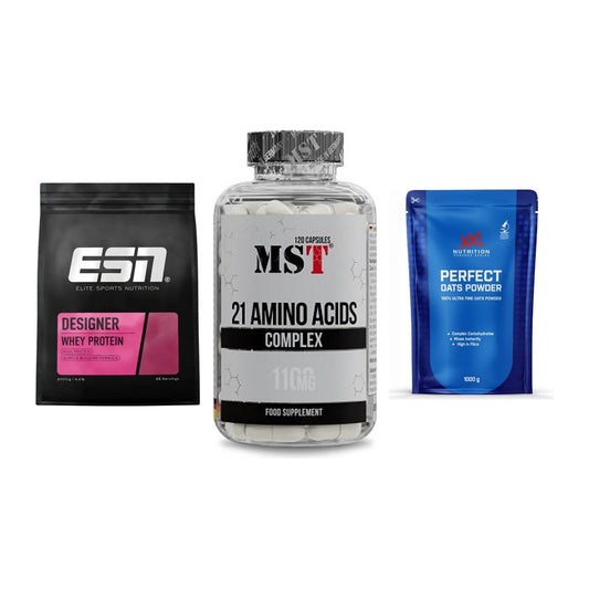 Definitionsphase-Set: ESN Designer + MST 21 Amino + XXL Nutrition – alle enthaltenen Artikel