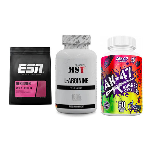 Definitionsphase-Set: ESN Designer + MST L-Arginine + AK47 Labs – alle enthaltenen Artikel