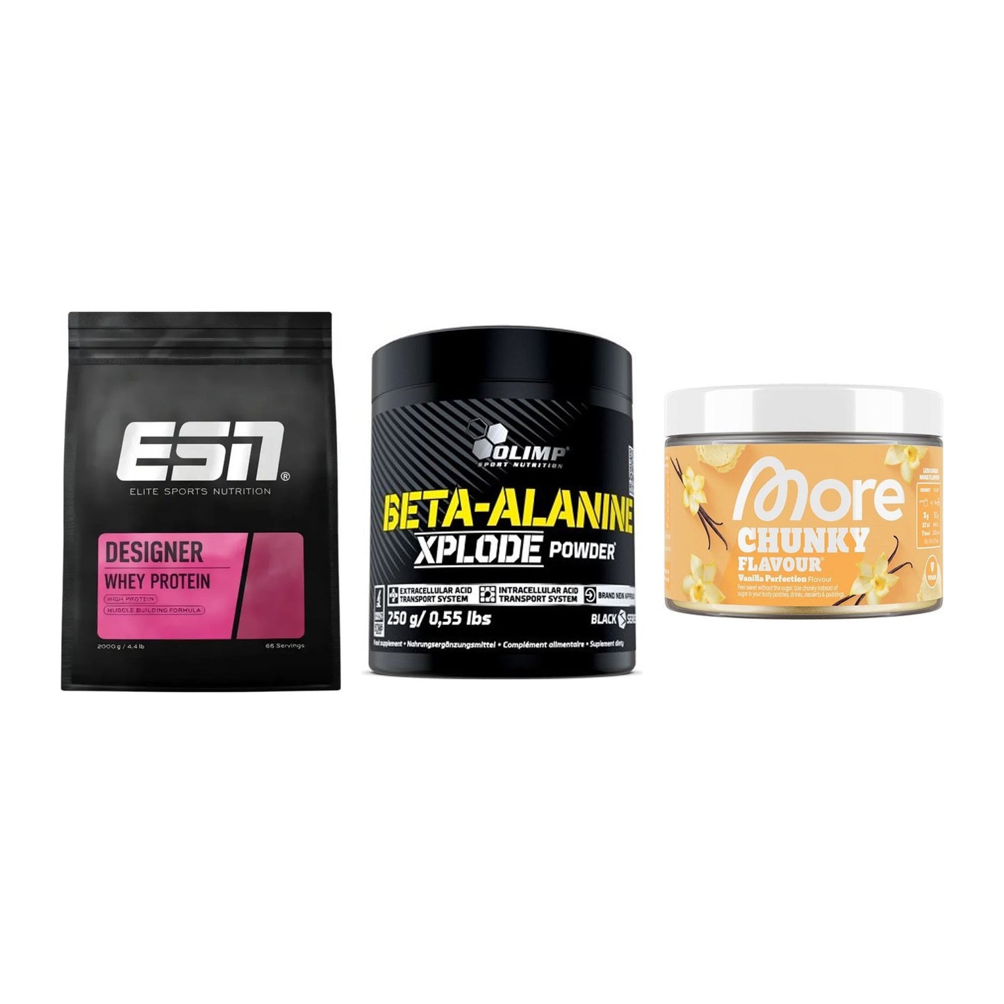 Definitionsphase-Set: ESN Designer + Olimp Beta-Ala + More Nutrition – alle enthaltenen Artikel