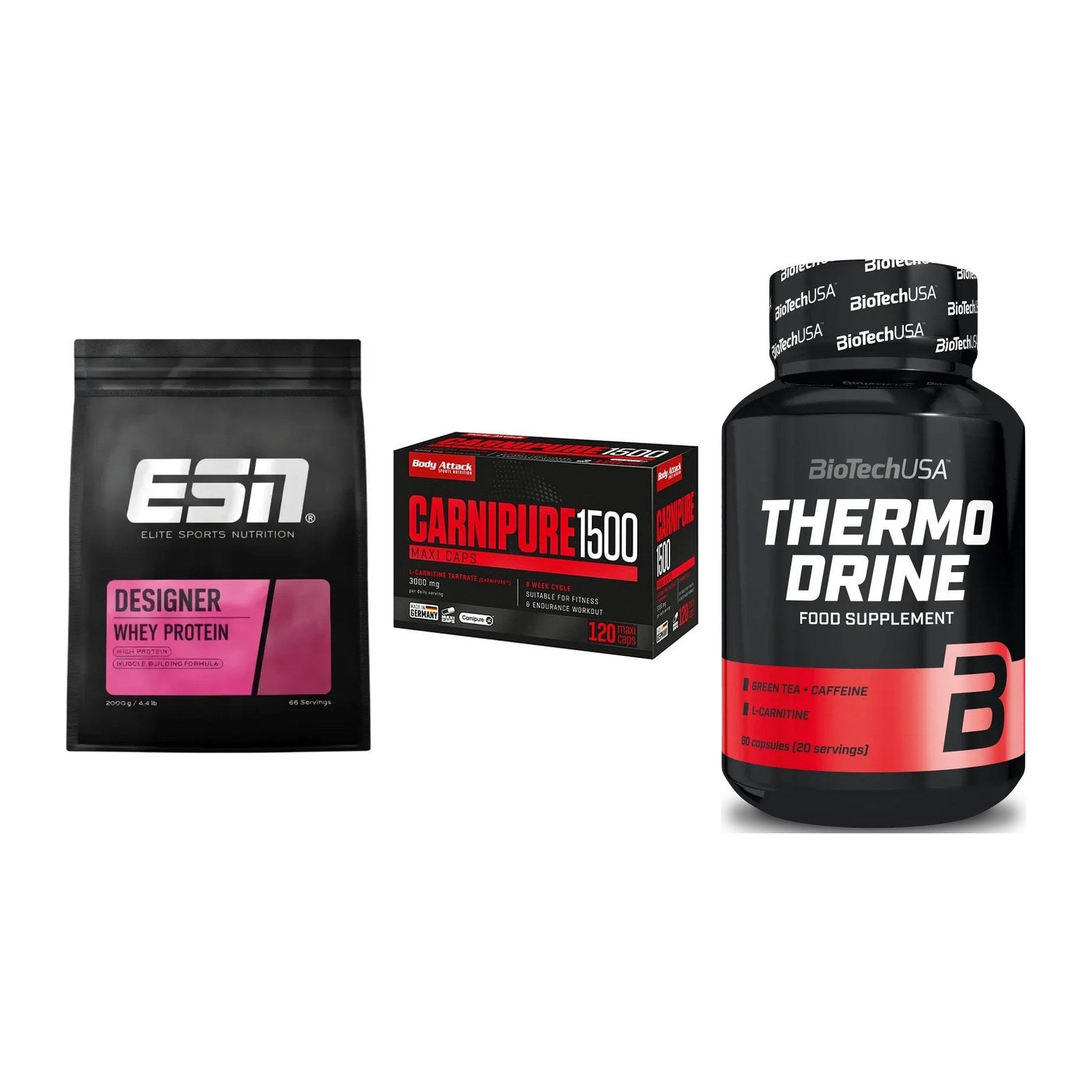 Definitionsphase-Set: ESN Designer + Body Attack + BioTech Thermo – alle enthaltenen Artikel