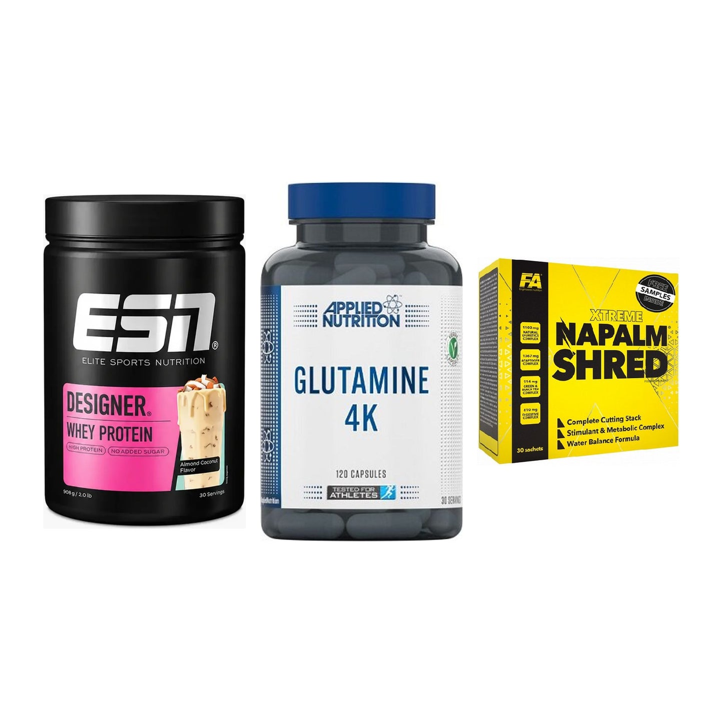 Definitionsphase-Set: ESN Designer + Applied Nutrit + FA Nutrition – alle enthaltenen Artikel