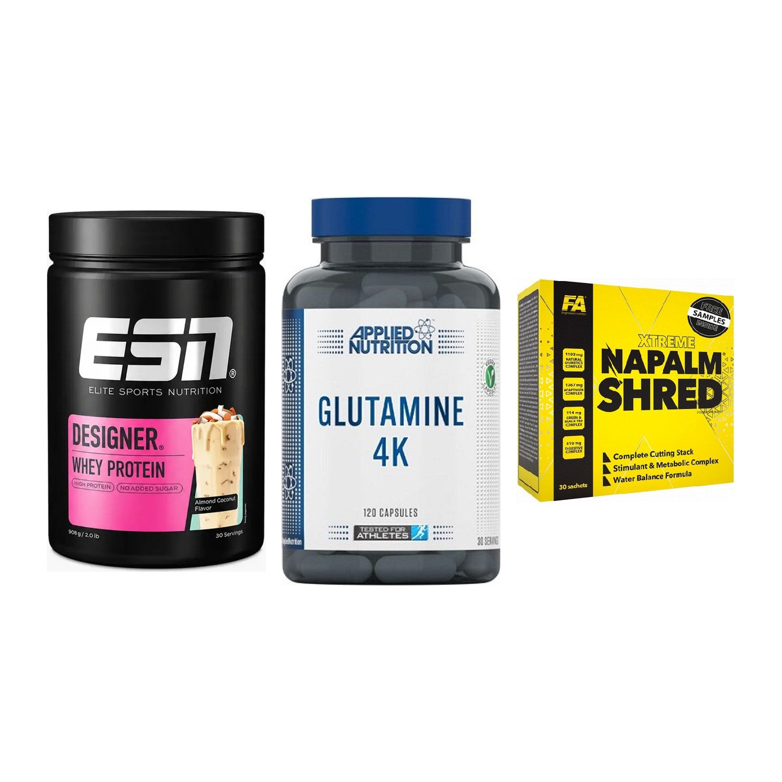 Definitionsphase-Set: ESN Designer + Applied Nutrit + FA Nutrition – alle enthaltenen Artikel
