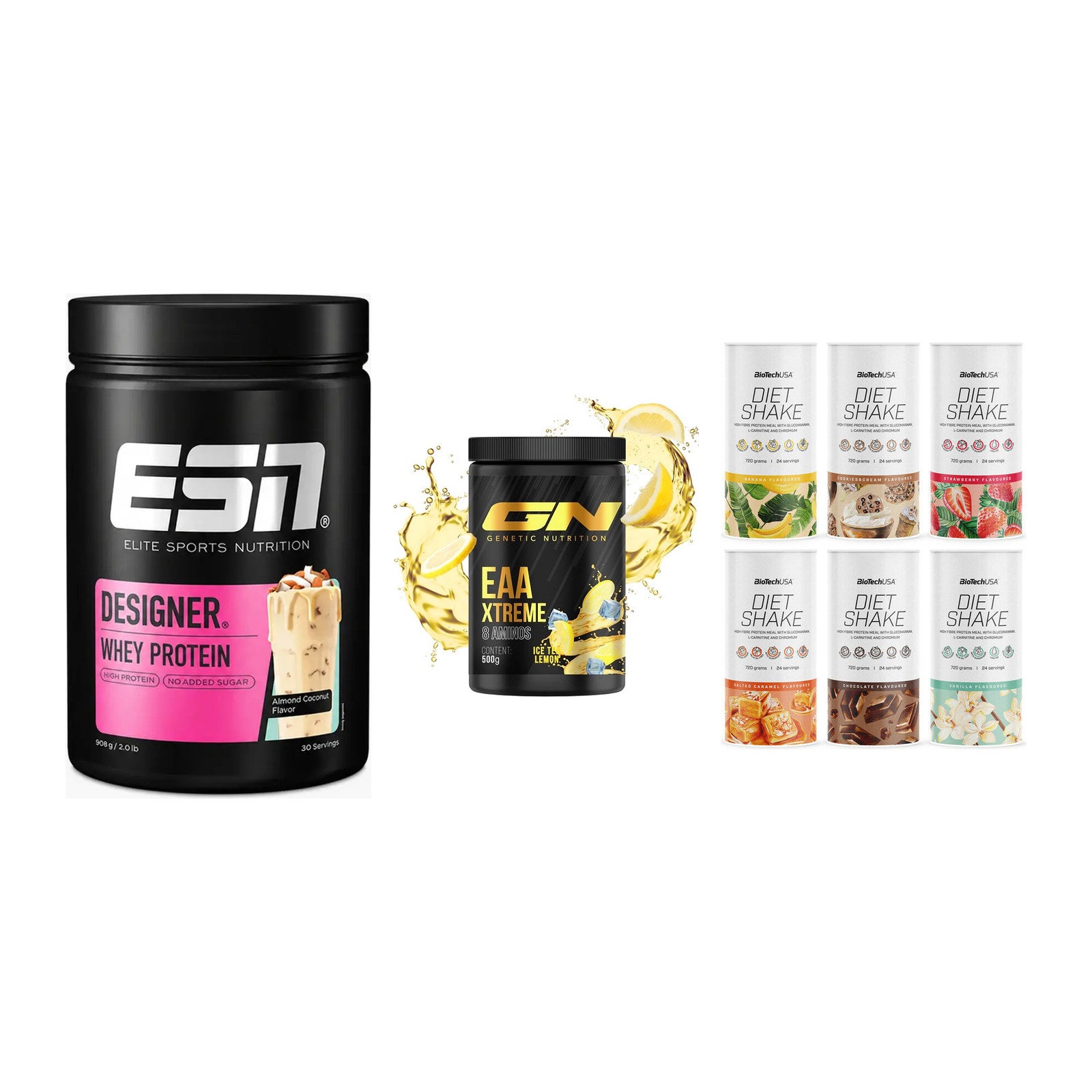 Definitionsphase-Set: ESN Designer + GN EAA Xtreme + BioTech Diet – alle enthaltenen Artikel