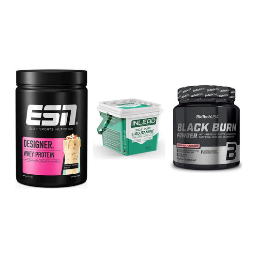 Definitionsphase-Set: ESN Designer + INLEAD L-Gluta + BioTech Black – alle enthaltenen Artikel