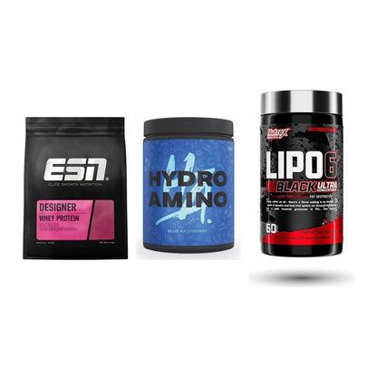 Definitionsphase-Set: ESN Designer + Nanosupps + Nutrex Lipo 6 – alle enthaltenen Artikel