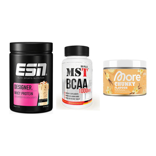 Definitionsphase-Set: ESN Designer + MST BCAA 1000 + More Nutrition – alle enthaltenen Artikel
