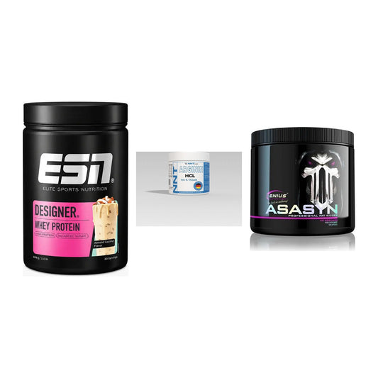 Definitionsphase-Set: ESN Designer + NNT Arginin + Genius Nutriti – alle enthaltenen Artikel