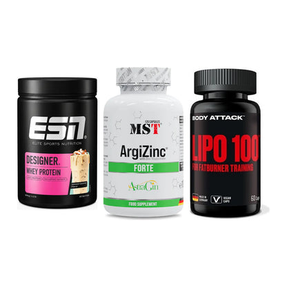 Definitionsphase-Set: ESN Designer + MST ArgiZinc + Body Attack – alle enthaltenen Artikel