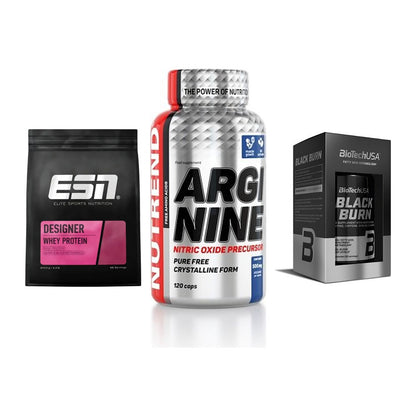 Definitionsphase-Set: ESN Designer + Nutrend Argini + BioTech Black – alle enthaltenen Artikel