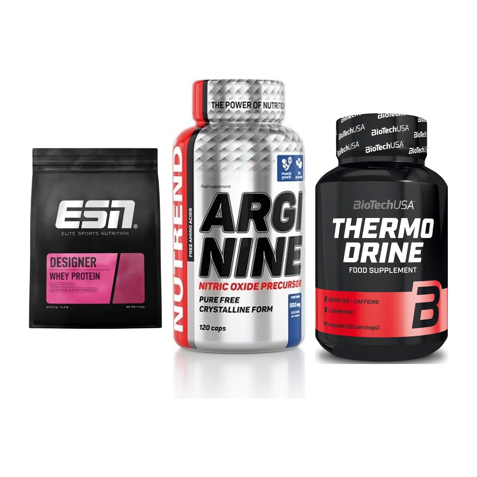 Definitionsphase-Set: ESN Designer + Nutrend Argini + BioTech Thermo – alle enthaltenen Artikel