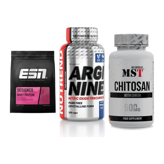Definitionsphase-Set: ESN Designer + Nutrend Argini + MST Chitosan – alle enthaltenen Artikel