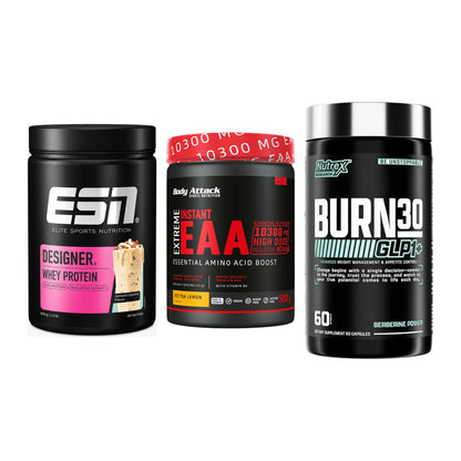 Definitionsphase-Set: ESN Designer + Body Attack + Nutrex Burn 30 – alle enthaltenen Artikel
