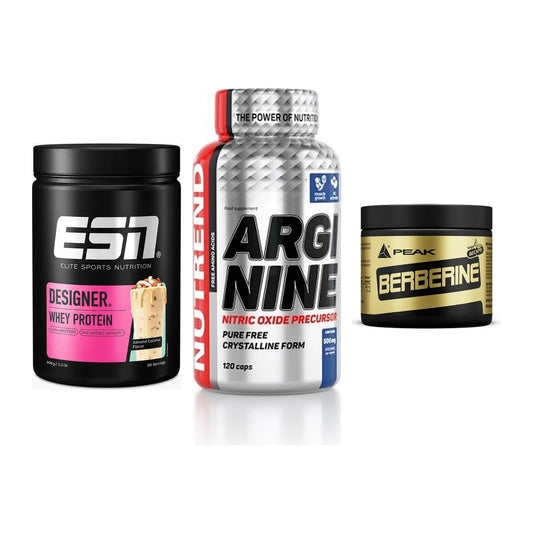 Definitionsphase-Set: ESN Designer + Nutrend Argini + Peak Berberine – alle enthaltenen Artikel