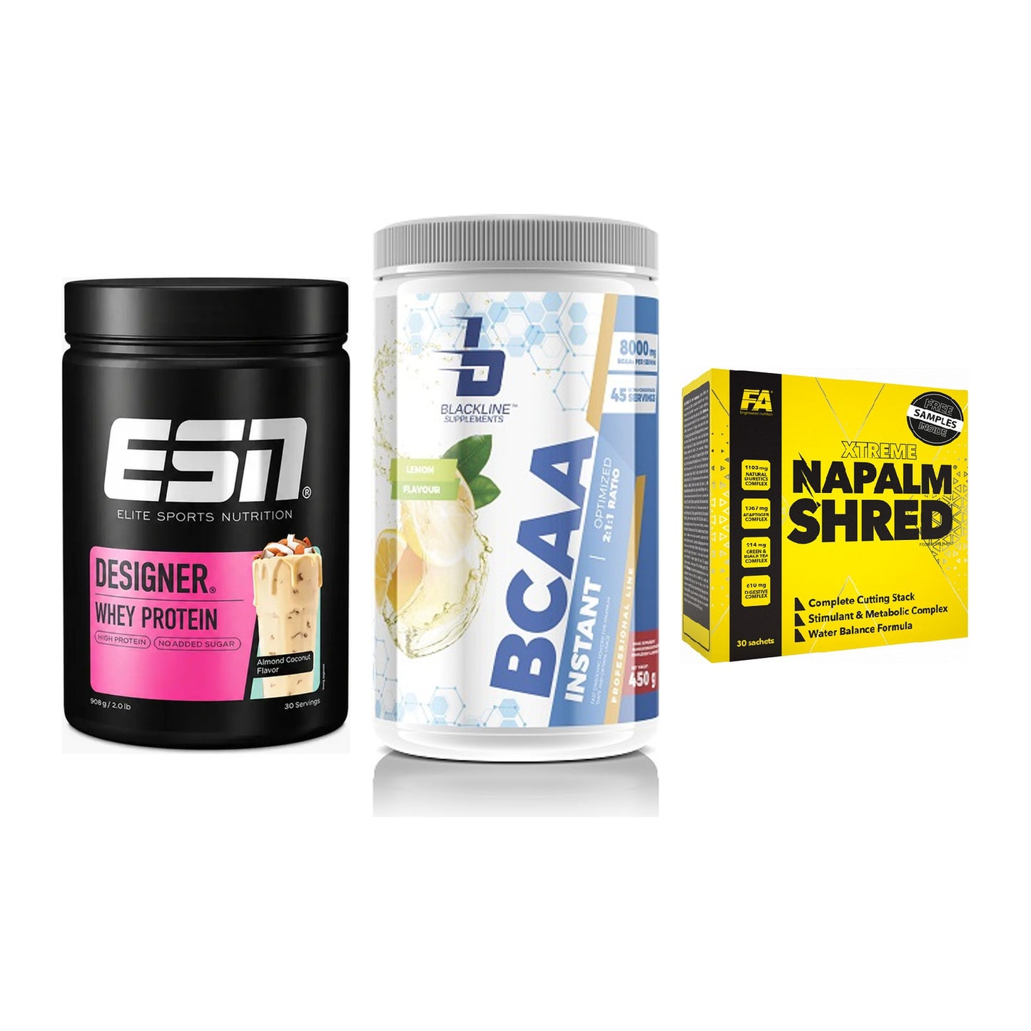 Definitionsphase-Set: ESN Designer + Blackline + FA Nutrition – alle enthaltenen Artikel