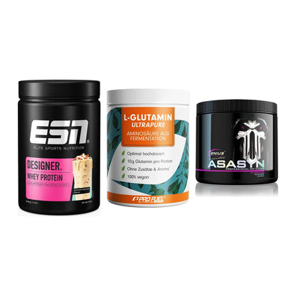 Definitionsphase-Set: ESN Designer + ProFuel Glutam + Genius Nutriti – alle enthaltenen Artikel