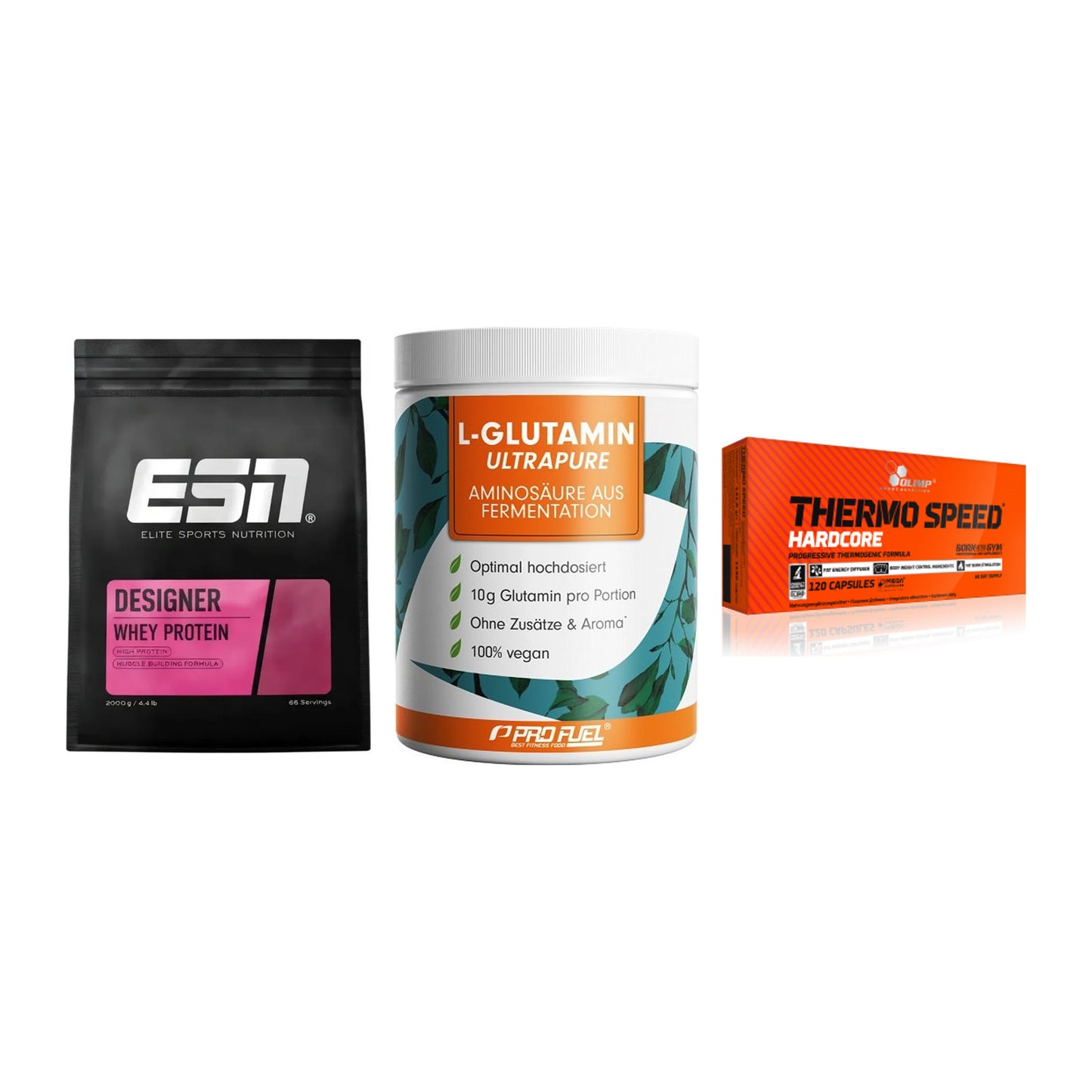 Definitionsphase-Set: ESN Designer + ProFuel Glutam + Olimp Thermo – alle enthaltenen Artikel