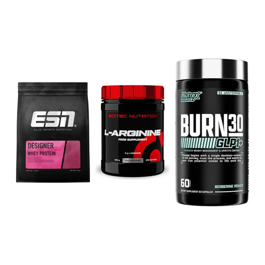 Definitionsphase-Set: ESN Designer + Scitec Arginin + Nutrex Burn 30 – alle enthaltenen Artikel