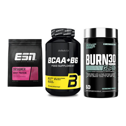 Definitionsphase-Set: ESN Designer + BioTech BCAA+B + Nutrex Burn 30 – alle enthaltenen Artikel